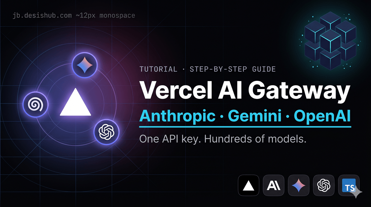 How to Use the Vercel AI Gateway with Anthropic, Gemini & OpenAI ...