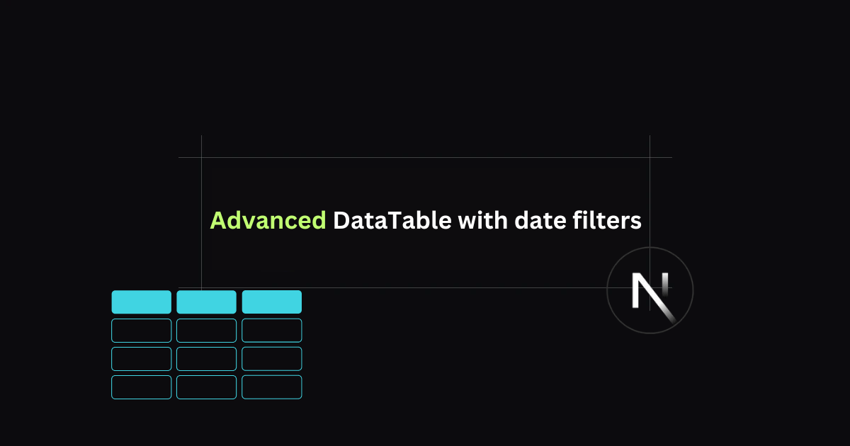 Implementing Advanced Data table with Date filters